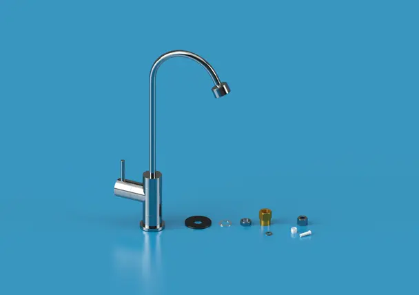 Wasserhahn WS 8 P - Edelstahl